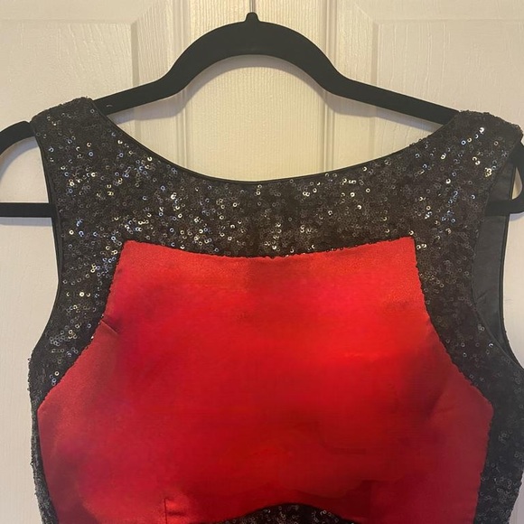 Red Satin Gown - Picture 3 of 6